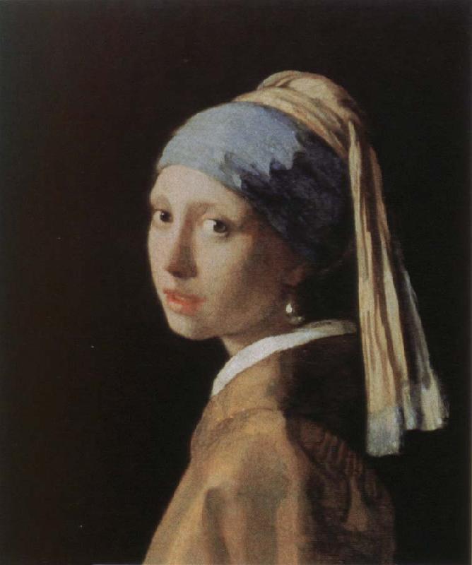Jan Vermeer girl with apearl earring France oil painting art